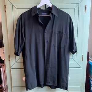 Medium 38/40 Mens Black Button Down